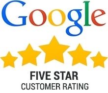 Google 5 Star rating Roofing Company